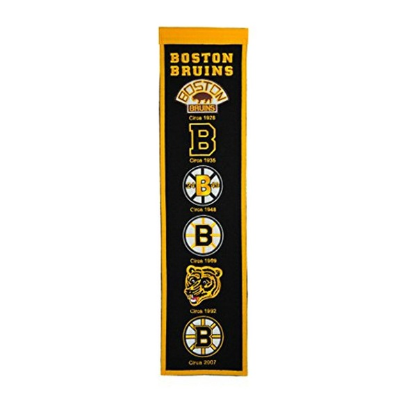 NHL Other - Boston Bruins NHL Felt Pennant Wall Banner FREE Shipping - Logo History